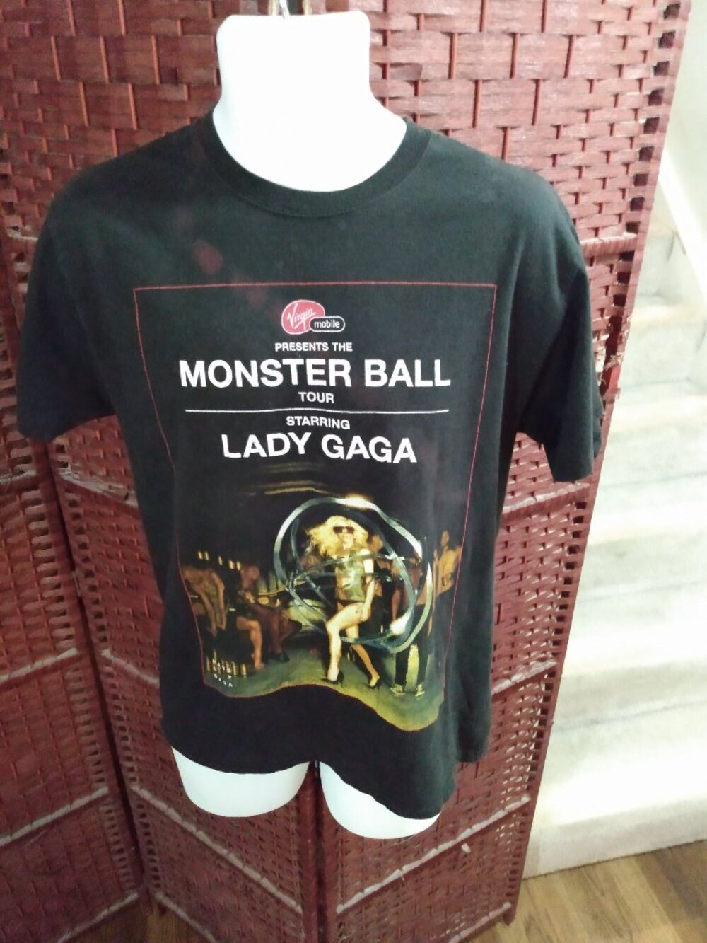 Lady Gaga 2009 The Monster Ball Tour T shirt Adult Medium Band Tee